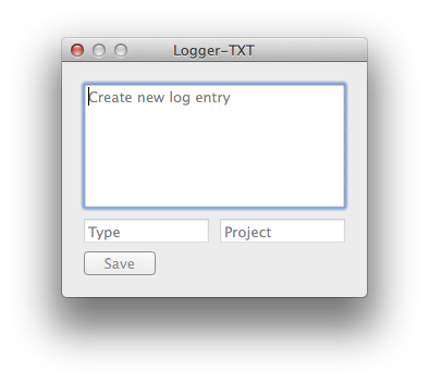 Feb 26 Logger-TXT Initial OSX UI