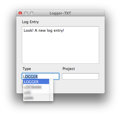 Logger-TXT Autocomplete working