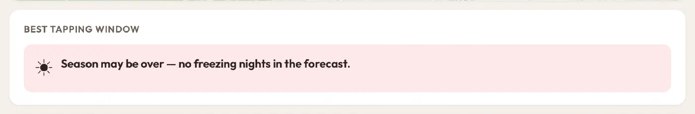 Season may be over, with no freezing nights in the forecast